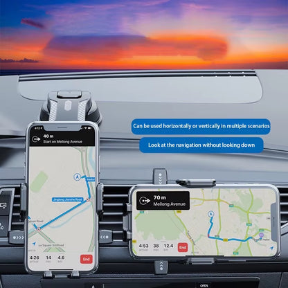 Universal Car Phone Holder - Versatile Dashboard and Windshield Mount for GPS Navigation