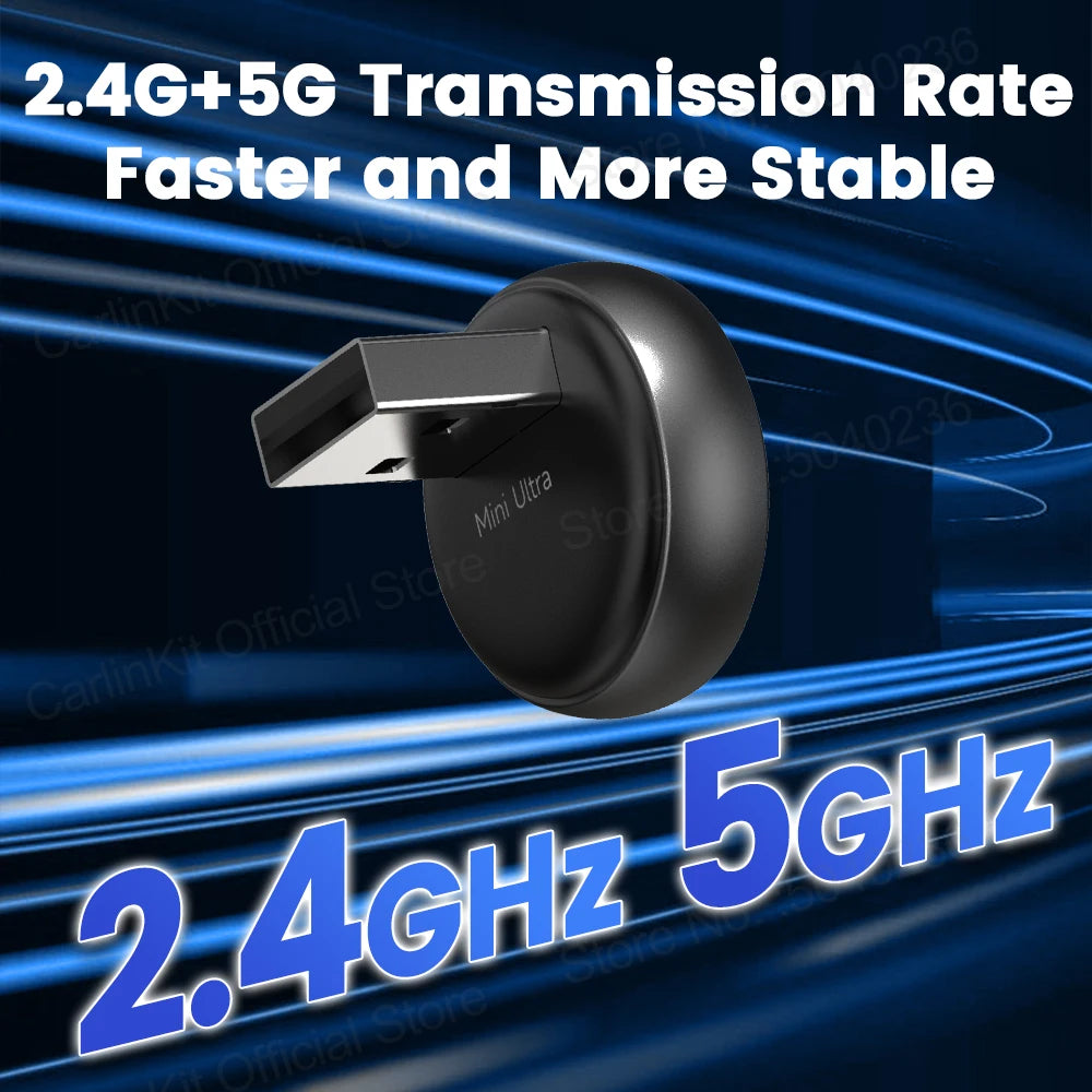 Carlinkit 5.0 Mini Ultra & Mini 5 Pro Wireless Adapter for Seamless Wireless CarPlay and Android Auto Connectivity