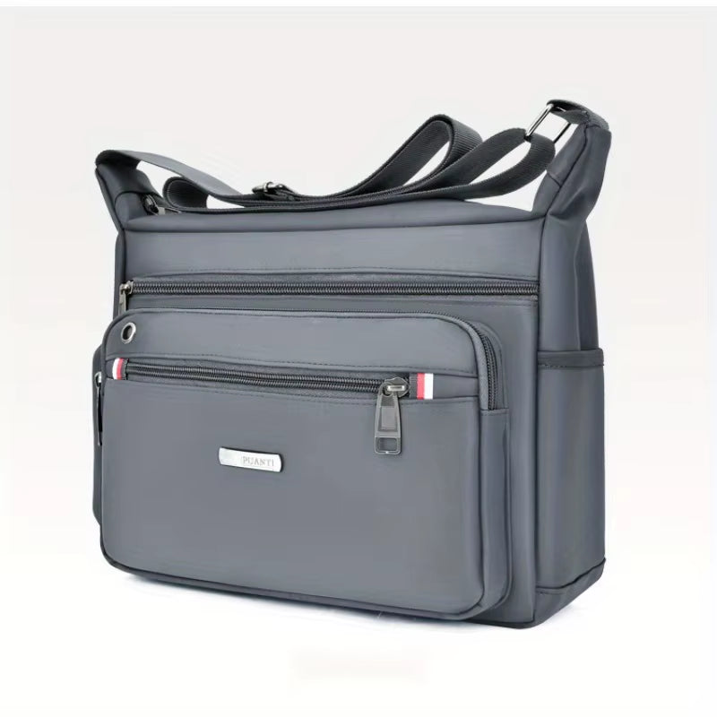 1Pc Men'S Large Capacity Oxford Cloth Casual Crossbody Bag, Travel Versatile Lightweight Shoulder Sling Bag