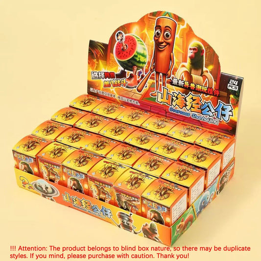 A 24PCS Italian Brainrot Blind Box Toy Tungtungtung Sahur Tralarero Tralala Bombardinocrocodilo Figures Key Chain Birthday Gift