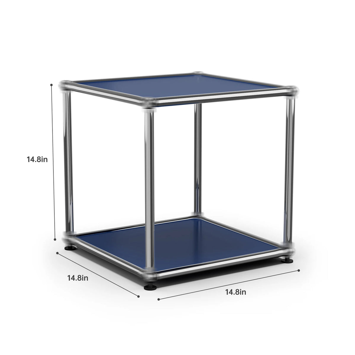 Contemporary Stainless Steel Storage Cabinet and TV Stand for Living Room and Home Office