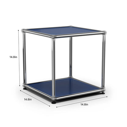 Contemporary Stainless Steel Storage Cabinet and TV Stand for Living Room and Home Office