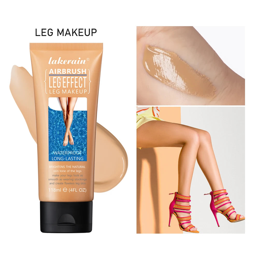 Leg Makeup Moisturizing Liquid Body Foundation - Waterproof Tanning Cream for Even Skin Tone in 3 Shades