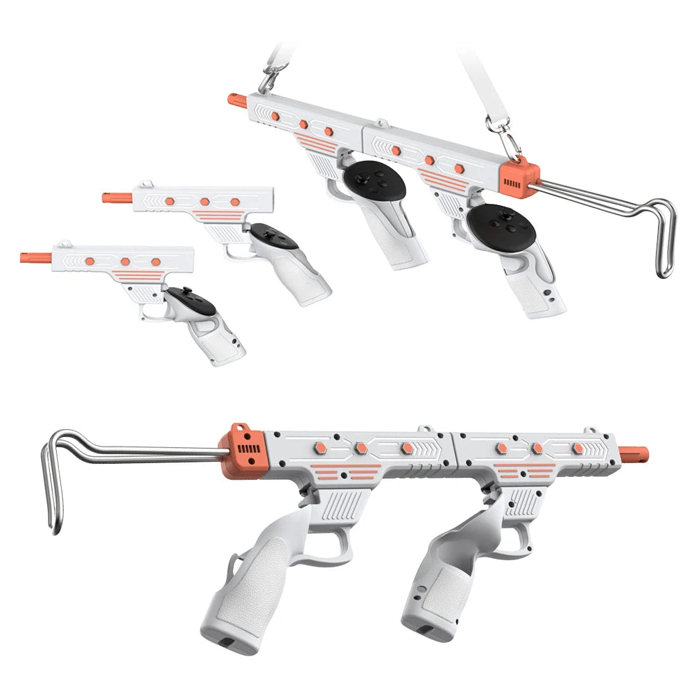 VR Gunstock Accessory for Meta Quest 3/3S - Controller Stock Rifle Adapter for Enhanced Shooting Experience