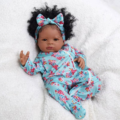 Risbecko 20 Inch Reborn Baby Doll Cute Doll Soft Touch 3D Paint and Visible Veins - Collectible Art Doll Gift Birthday Gift