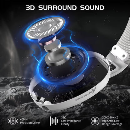 L80 Ultra-Light Tri-Mode Gaming Headset Lightweight Wireless Gaming Headset for Pc/Ps4/Ps5/Switch/Xbox
