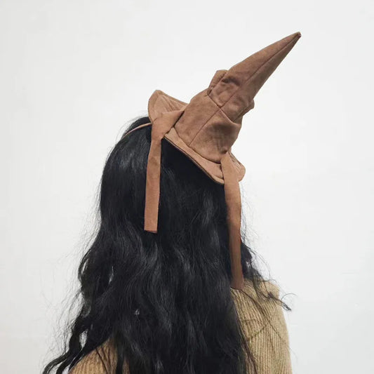 Halloween Witch Hat Cosplay Costume Hat Props Anime Game Film and Television Surrounding Branch School Magic Tree Hair Hoop
