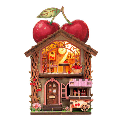 DIY 3D Book Nook Fridge Magnet Kit - Creative Assembly Model with Miniature Furniture and Animal Decor for Dollhouse Enthusiasts