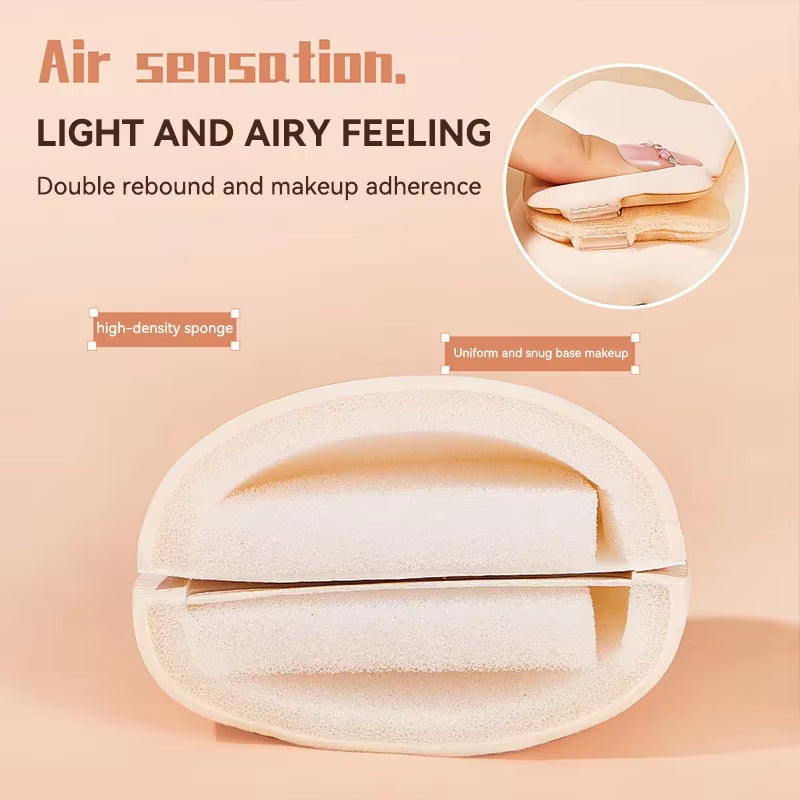Dual-Use Soft Marshmallow Air Cushion Sponge Powder Puff for Liquid Foundation and Daily Cosmetic Application