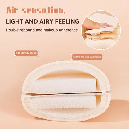Dual-Use Soft Marshmallow Air Cushion Sponge Powder Puff for Liquid Foundation and Daily Cosmetic Application