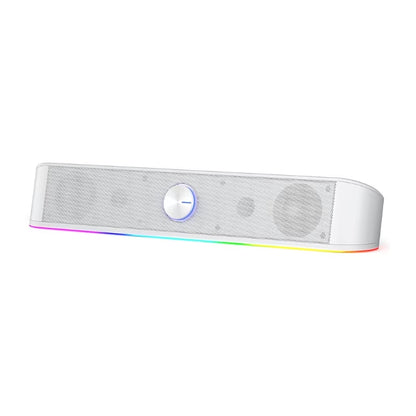 GS560 RGB Desktop Soundbar, 2.0 Channel Computer Speaker with Dynamic RGB Audio