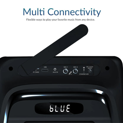 IQ Sound Torusflex 2X10-Inch Portable Bluetooth DJ Speaker