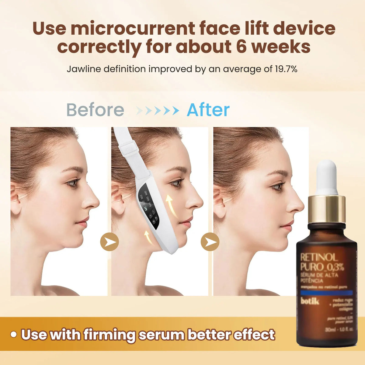 EMS Facial Lifting Massager with LED Photon Therapy for Anti-Wrinkle and Double Chin Reduction