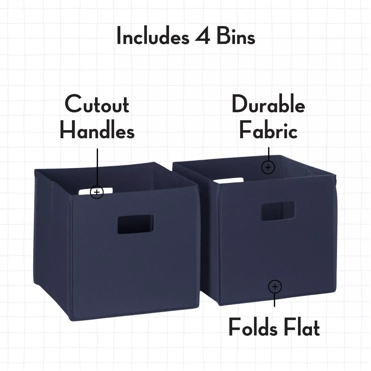 Kids' 34" Playroom Bookshelf with Veggie Bin Organizer, 2 Open Toy Storage Shelves, and 4 Fabric Bins