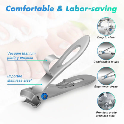 Extra Large Toe Nail Clippers for Thick Hard Nails Cutter Heavy Duty Stainless