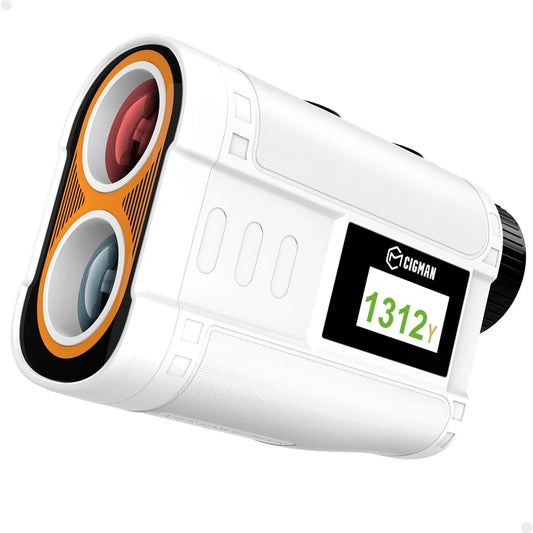  Golf Rangefinder 6X Zoom Magnification 1312 Yards Slope Compensation Color Display Flagpole Lock Rechargeable Waterproof Golf Accessories