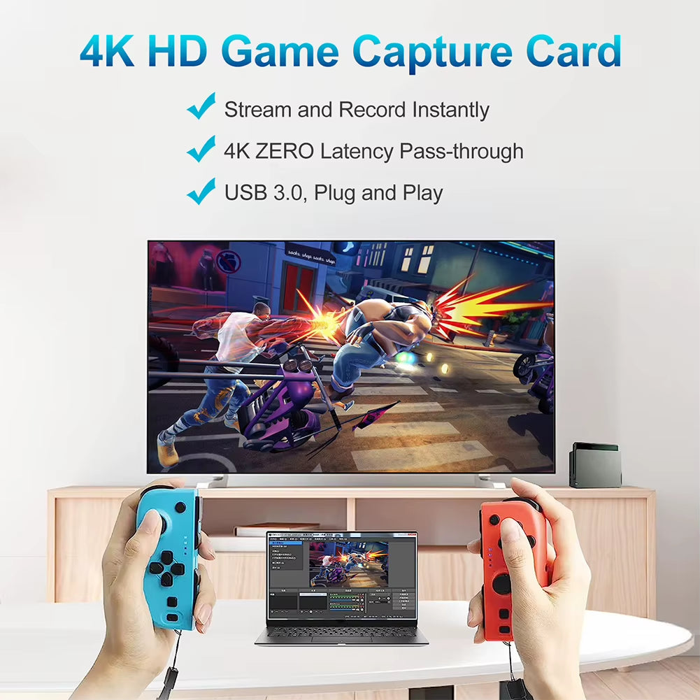 USB 3.0 4K Hdmi-Compatible Capture Card 1080P 60Hz HD Video Recorder Grabber Gaming Capture Card for Ps4/Xbox/Pc Live Streaming