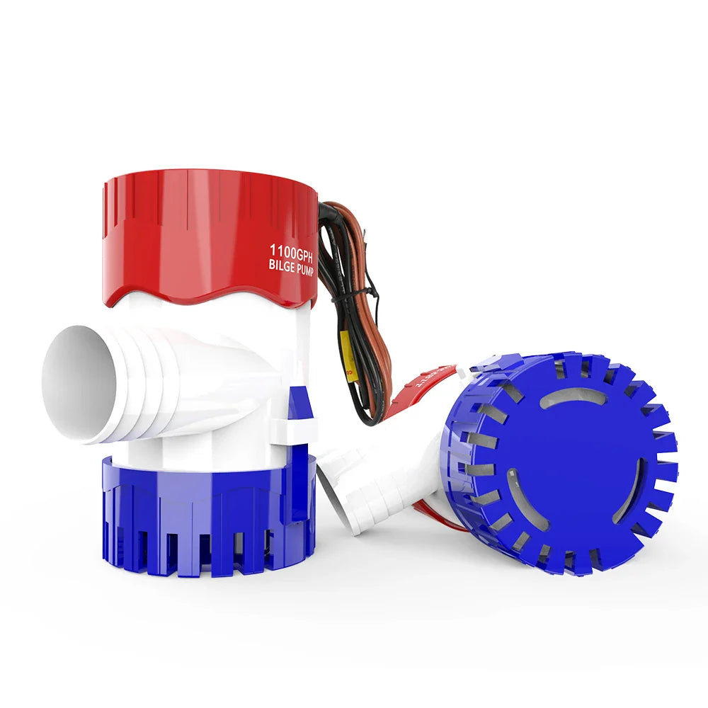 1100GPH 12V Electric Marine Submersible Bilge Sump Water Pump for Boat 3/4" Hose