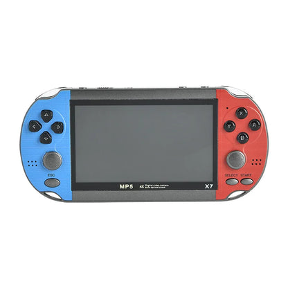 X7 Handheld Game Console 4.3 Inch Handheld High Definition Screen with Clear Video Built in Many Arcade Games Retro Games
