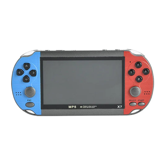 X7 Handheld Game Console 4.3 Inch Handheld High Definition Screen with Clear Video Built in Many Arcade Games Retro Games
