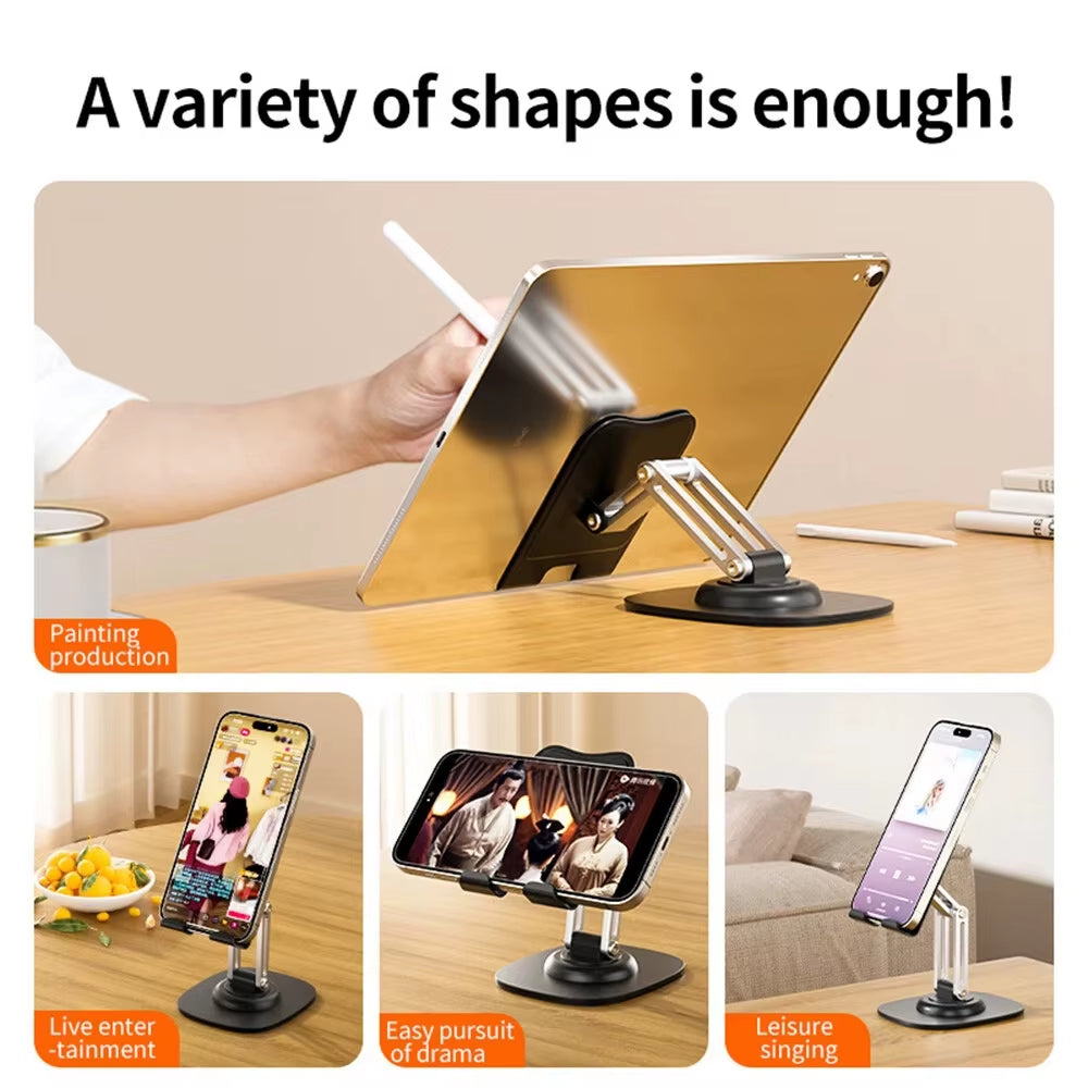 1PCS 360°Adjustable Universal Tablet Stand Desk Holder Mount Detachable Arm for Cell Phone Ipad Iphone Portable Desktop Stand