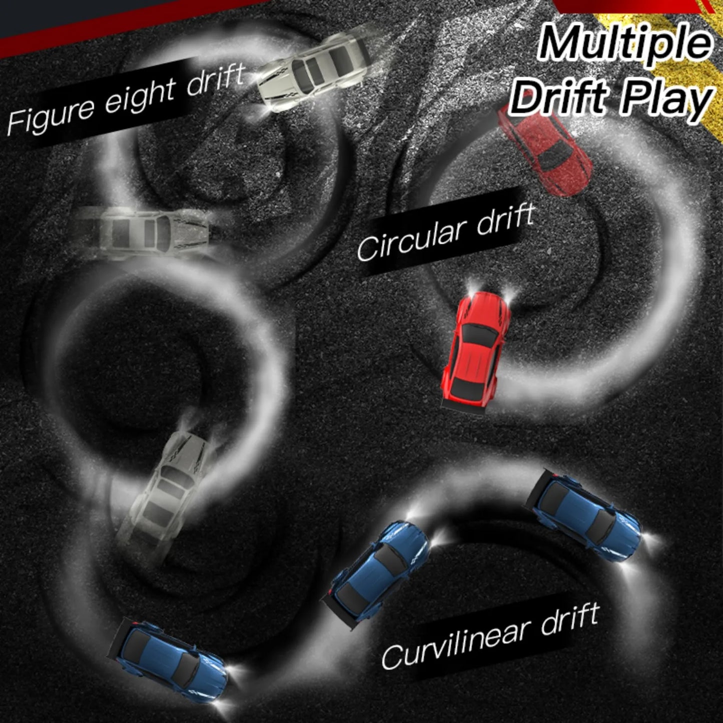 1:64 4WD RC Drift Car 2.4G High Speed Remote Control Racing Mini Car Full Proportions Desk Competition Toy Boy Ideal Gift
