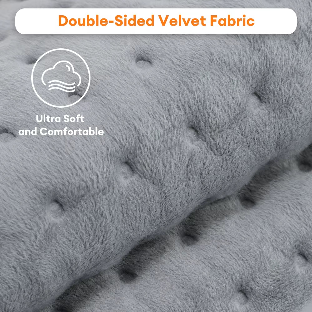 Microplush Electric Heating Therapy Pad Winter Warmer Washable Blanket for Abdomen Waist Back Thermal Mat Pain Relief Brace