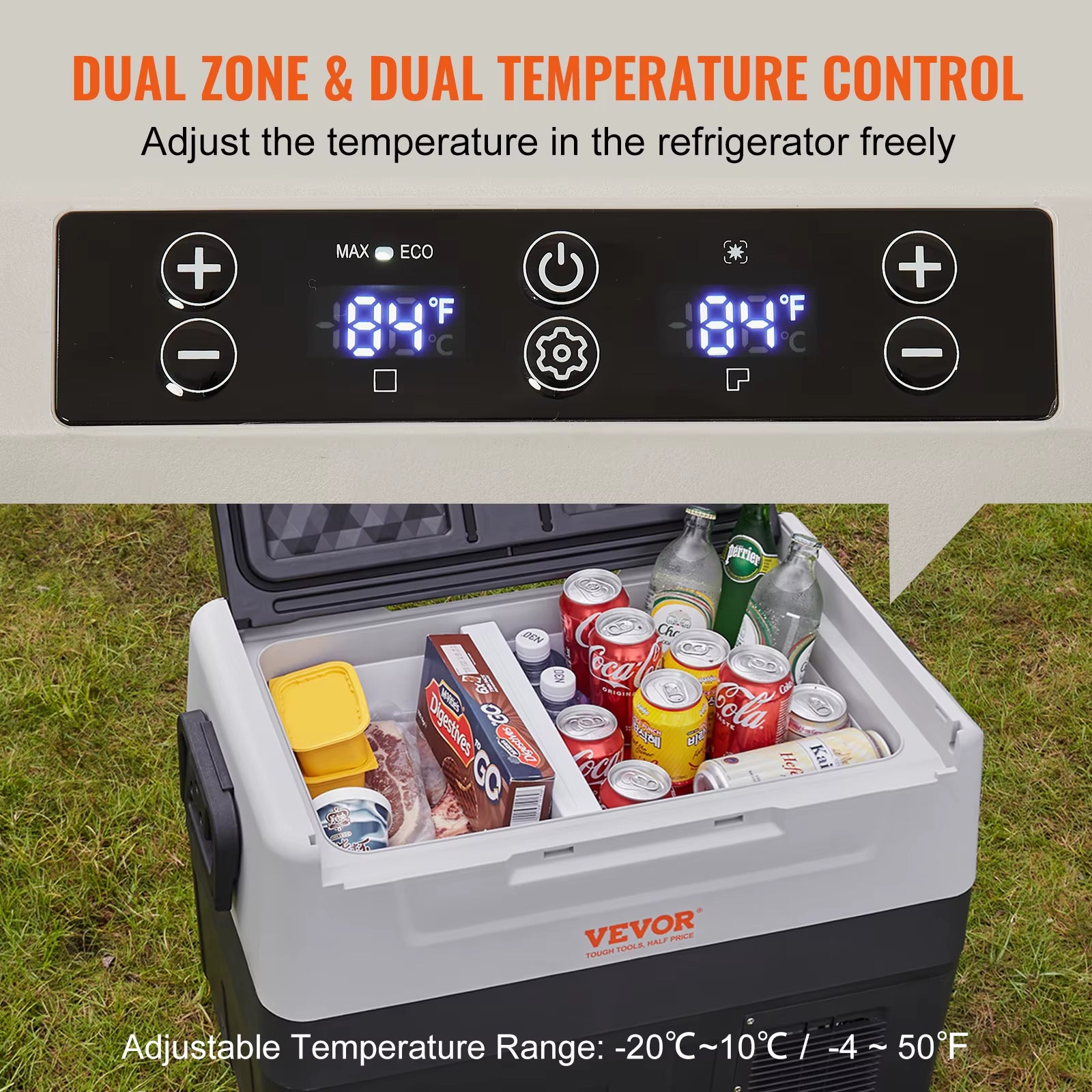 Succebuy 35L 45L 55L Car Refrigerator Mini Fridge Freezer Portable Compressor Cooler Ice Box Keep Cool for Camping Travelling