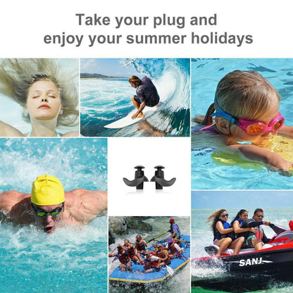 5/10 Pairs Soft Silicone Ear Plugs for Swimming Sleeping anti Snore Reusable USA