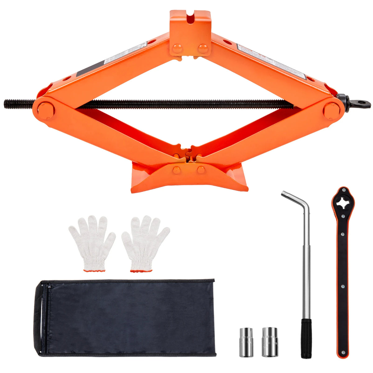 Succebuy 2.5 Ton Scissor Jack with 3.7"-17.1" Lifting Range - Portable Tire Lift for Cars, Trucks, and SUVs