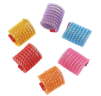 Interactive Colorful Spring Cat Toy - Bite-Resistant Elastic Wool Ball Teaser for Cats