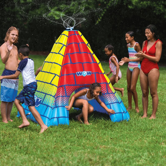WOW Watersports 5.5Ft Rainbow Pyramid Backyard Sprinkler