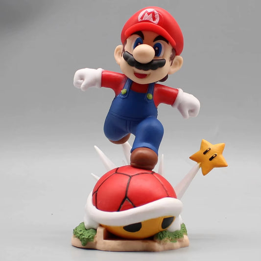 Super Mario Anime Figure Cartoon Grand Running Mario Bros Anime Action Figurine PVC Statue Model Collection Desk Doll Toy Gifts