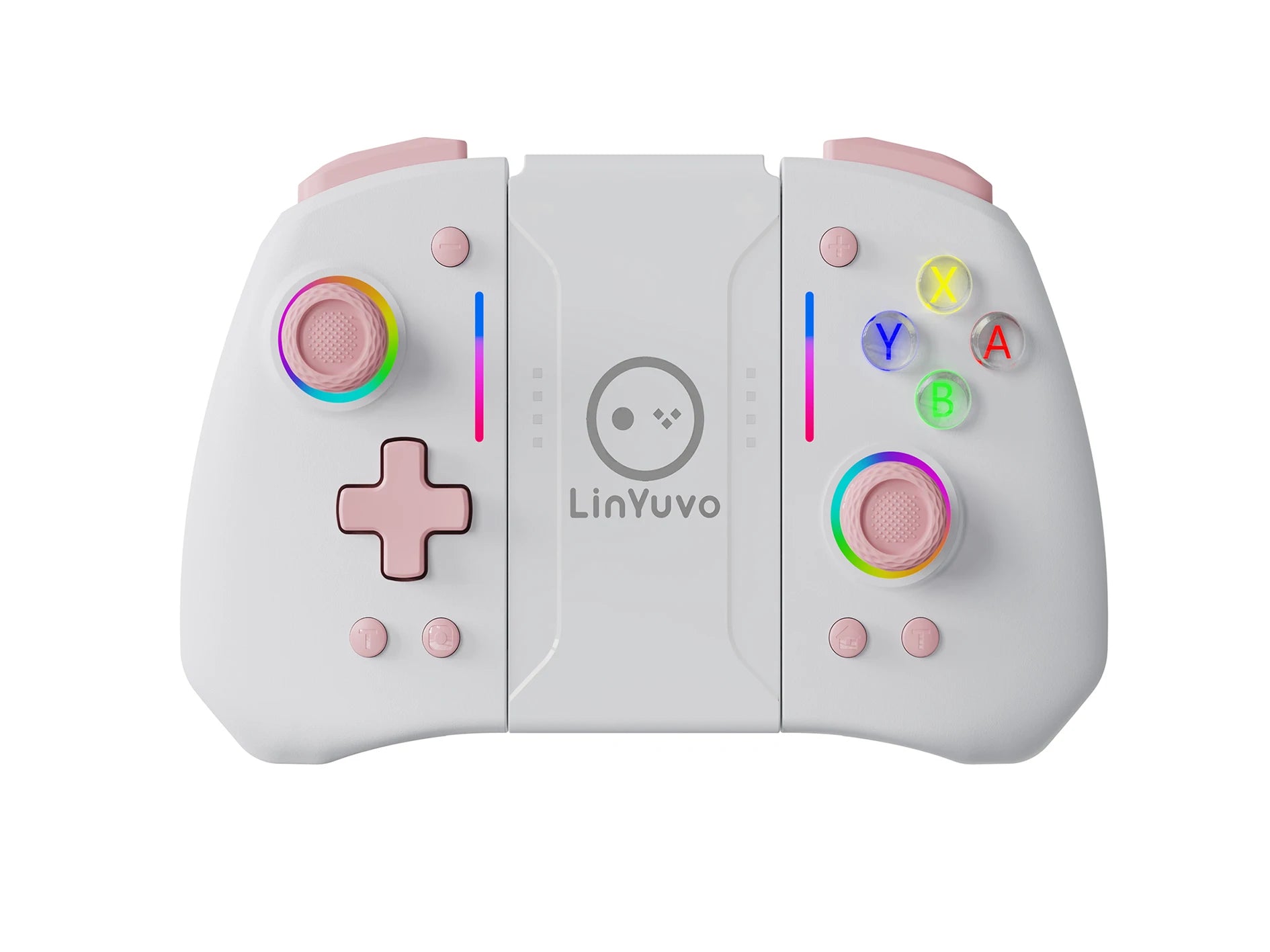 Wireless Joystic for Switch/Oled Support Wake Up, Gyro Axis, Turbo, Dual Vibration with Dazzling Lights KS42