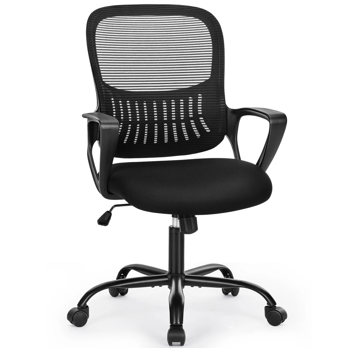 JHK Ergonomic Mesh Backrest Office Chair with Adjustable Height and Rolling Wheels for Home and Gaming Use