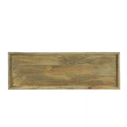 Meagher Rustic Handcrafted Mango Wood Console Table Natural 