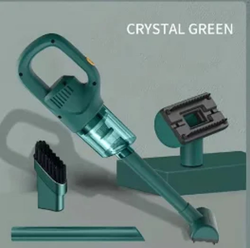 Portable Wireless Handheld Vacuum Cleaner, Car Vacuum Cleaner. Dual Use for Car and Home - Comes with 3 Brush Heads. USB Rechargeable (Includes 1800Mah Lithium Battery). 3100Pa Strong Suction, Detachable Dust Cup. Ergonomic Handle, Compact and Portable