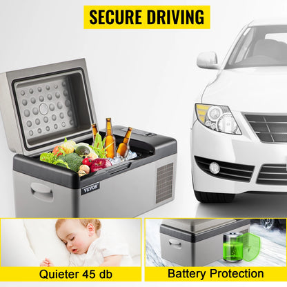 Succebuy Portable Compressor Car Refrigerator and Freezer (15L - 55L) for Camping and Travel, DC 110-240V Ice Box