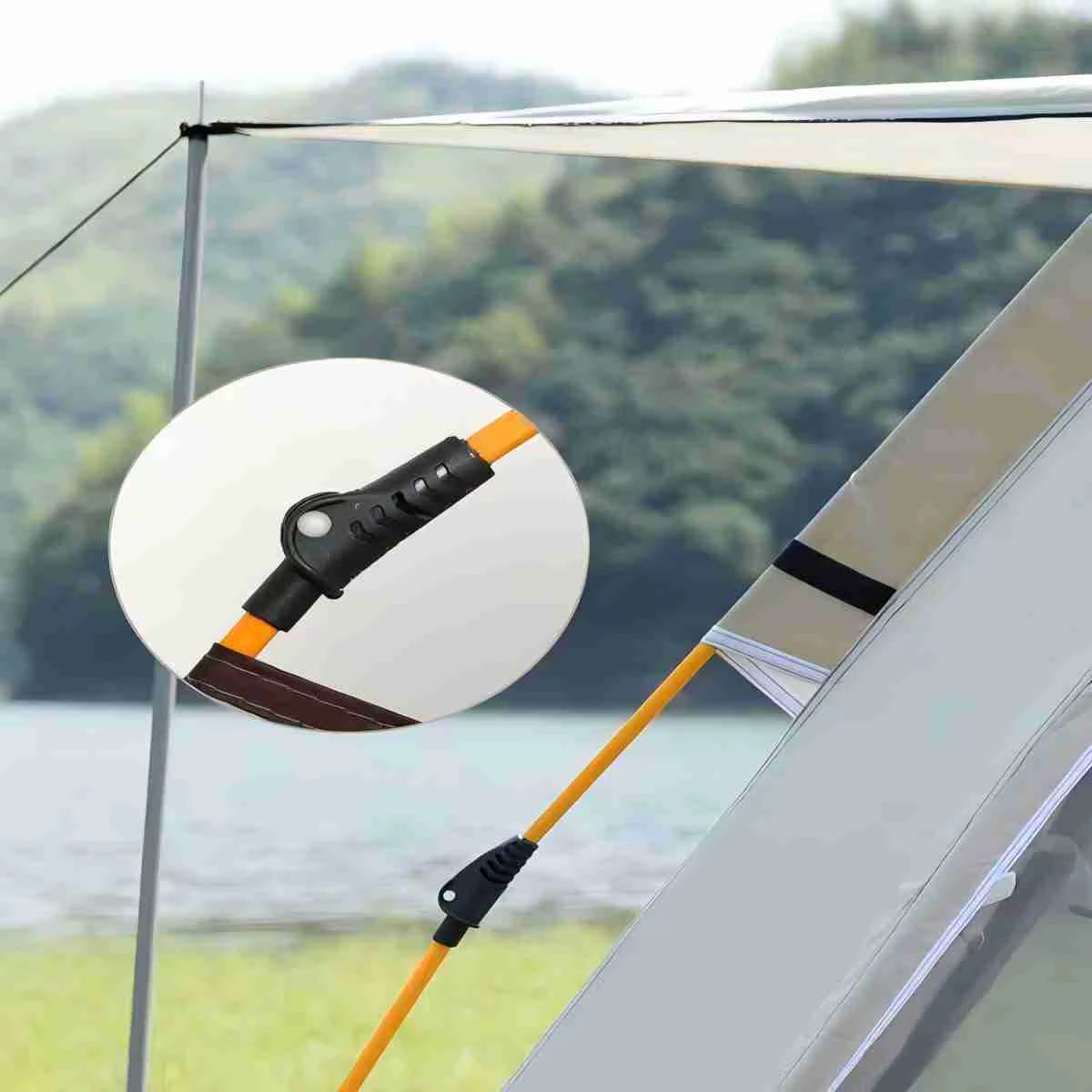 Outdoor Shelter Sunshade Self-Driving Travel Camping Tent Reactive Outdoor Camping Tent Two Doors and Two Windows