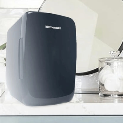 Emerson Portable Mini Fridge Cooler Quiet W Secure Latch and Holds up to 6 Cans