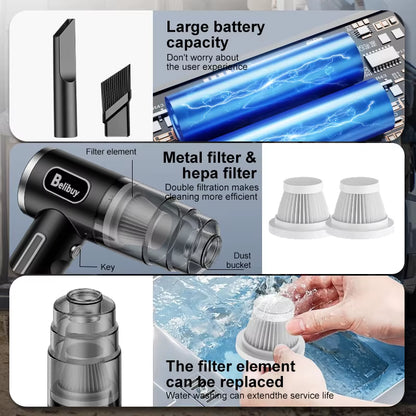ABS Wireless Vacuum Cleaner Appliance Portable Powerful Handheld Vacuum Cleaner, Suitable for Cleaning Sofas Carpets and Debris