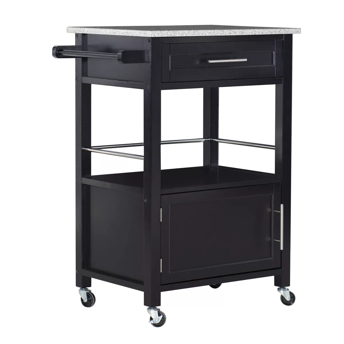 Mitchell Kitchen Cart Granite Top - Linon