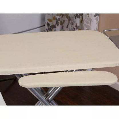 Extra-Wide Ironing Board with Four-Leg Silver Frame