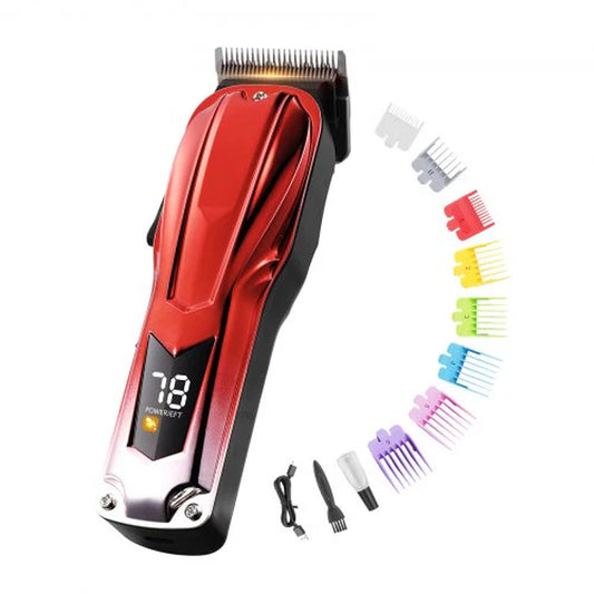 Professional Hair Clipper Men'S Barber Clipper 6800RPM with LCD Display