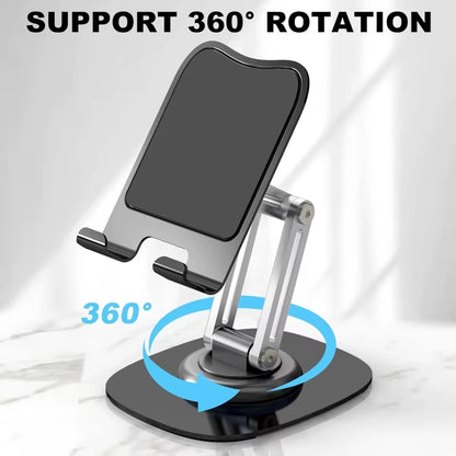 360° Rotation Portable Tablet Holder for Phone Ipad Iphone 17 Xiaomi Folding Lazy Desktop Live Mobile Phone Stand Mount Bracket