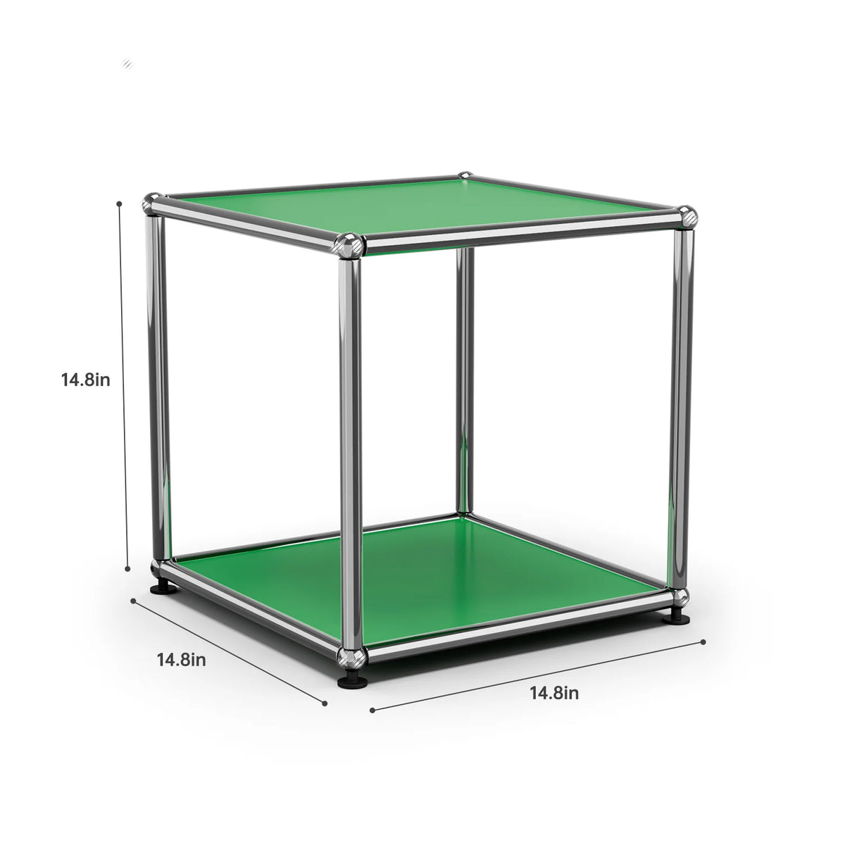 Contemporary Stainless Steel Storage Cabinet and TV Stand for Living Room and Home Office