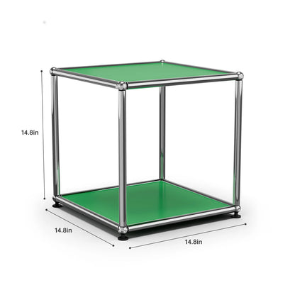 Contemporary Stainless Steel Storage Cabinet and TV Stand for Living Room and Home Office
