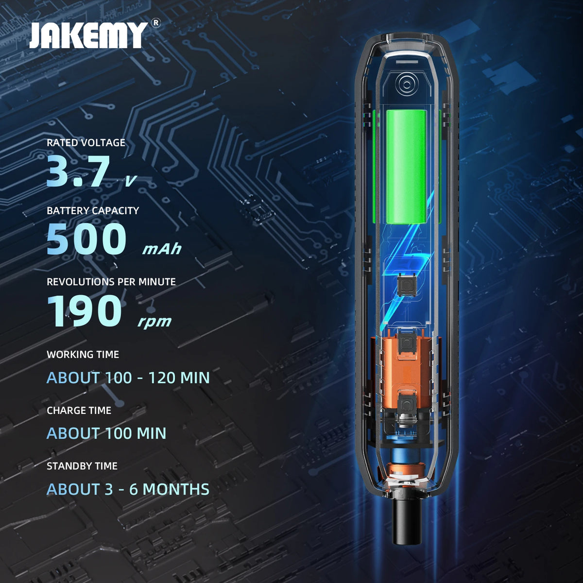JAKEMY 180-in-1 Precision Screwdriver Set with Magnetic Bits - Available in Electric or Manual Options for Laptop, Phone, and Glasses Repair