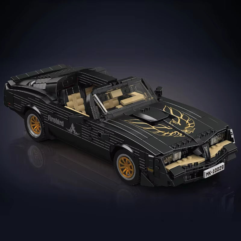 Mould King 10029 Technical Car Toys the MOC Firebird Vintage Car Building Block Assembly Oldtime Car Brick Kids Christmas Gift