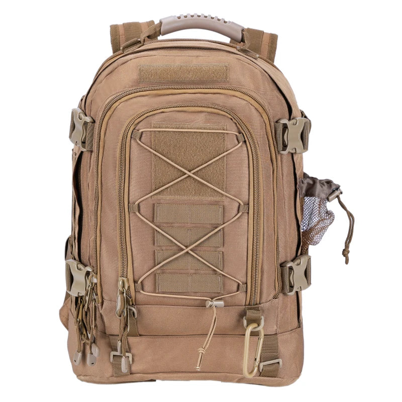 LQARMY 65L Tactical Outdoor Backpack for Men - Large Capacity Military-Grade Rucksack for Hiking, Camping, and Travel
